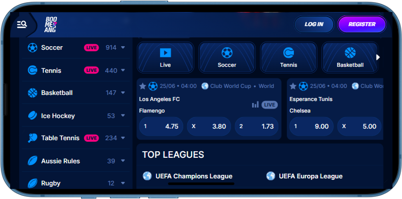 Boomerang Bet App voor Nederlandse spelers