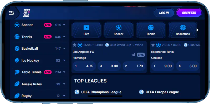 Boomerang Bet App voor Nederlandse spelers