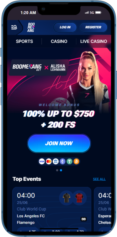 Boomerang Bet Mobiel - App & Browser