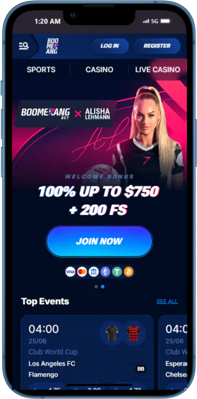 Boomerang Bet Mobiel - App & Browser